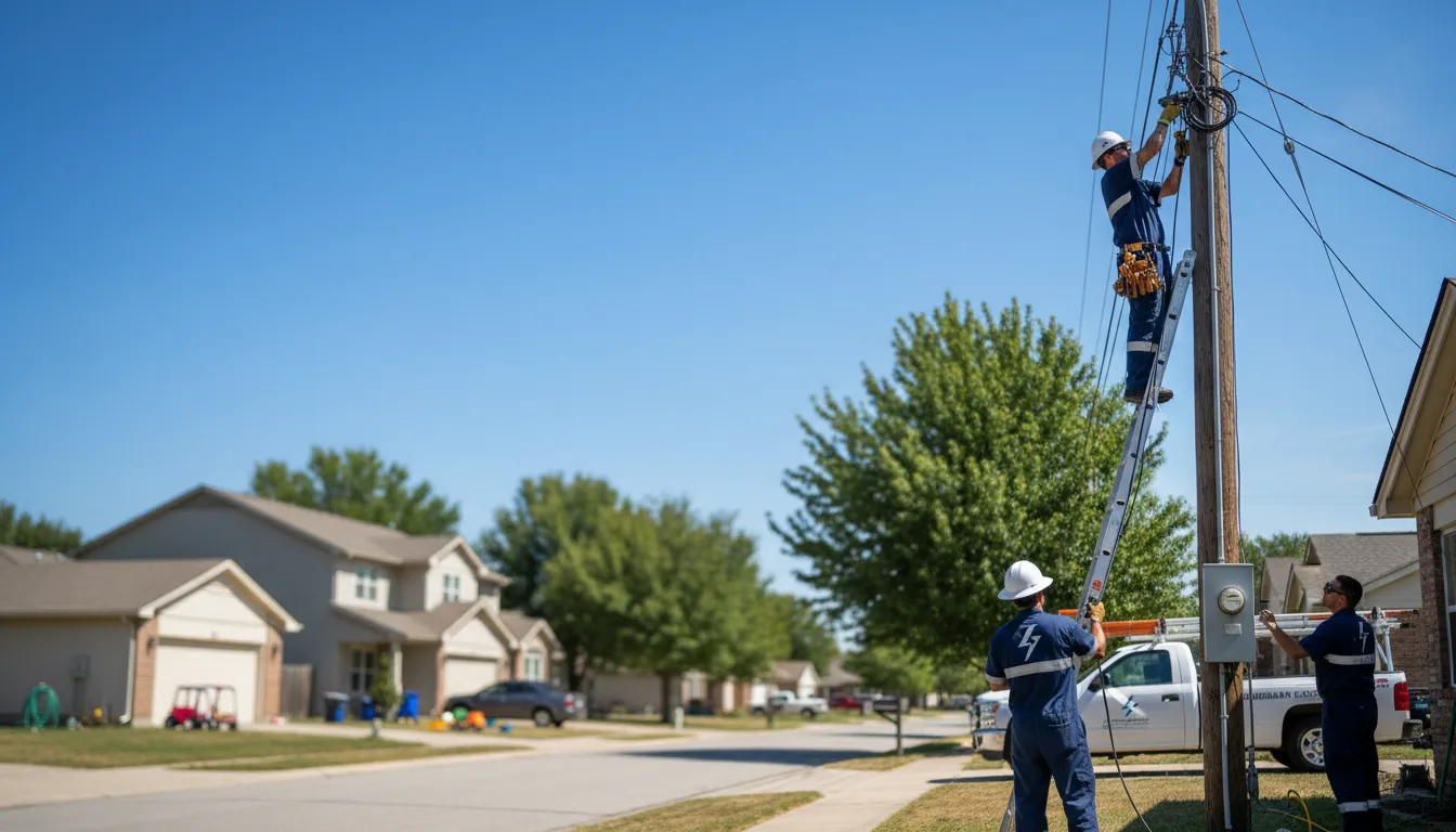 Residential electrician providing installation services in Dexter, MI